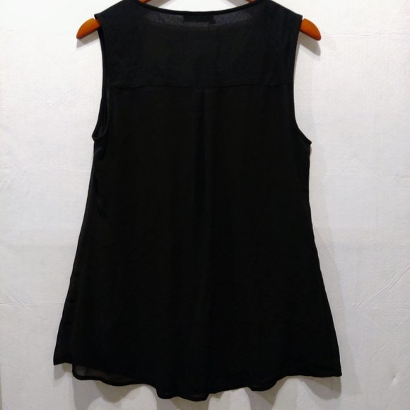 Women's Medium Double Layer Tunic Chiffon Tank Top - Timeson - Picture 9 of 9